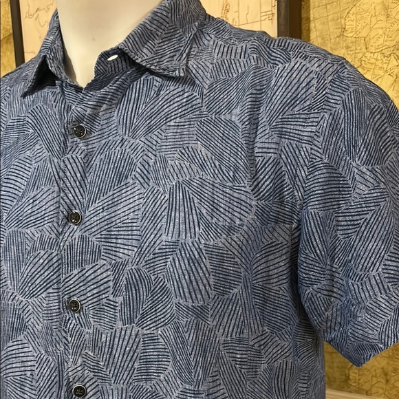 Rodd & Gunn Blue Casual Button Down Shirt. Large Linen - Picture 2 of 8